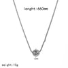 Wholesale Jewelry High Sense Geometric Stainless Steel And Titanium Steel Earrings And Necklace Set With Electroplating And Ochain