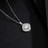 Wholesale Jewelry Highend Geometric Sugar Cube Sterling Silver Necklace With Diamonds