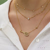 Wholesale Jewelry Highend Geometric Titanium Steel Electroplated Twist Chain Tennis Necklace Unisex