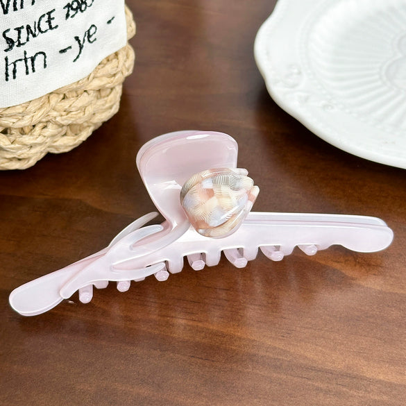 Wholesale Jewelry Highend Handmade Acetic Acid Tulip Shark Hair Clip For Women
