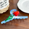 Wholesale Jewelry Highend Handmade Acetic Acid Tulip Shark Hair Clip For Women