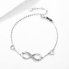 Wholesale Jewelry Highend Sense Silver 925 Sterling Infinite Love Bracelet With Styling Letters Numbers Text And Diamond Design