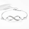Wholesale Jewelry Highend Sense Silver 925 Sterling Infinite Love Bracelet With Styling Letters Numbers Text And Diamond Design