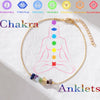 Wholesale Jewelry Hip-Hop Bohemian Irregular Colorful Natural Stone Copper Beaded Plating Anklet