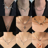 Wholesale Jewelry Hip Hop Punk Rivet Cross Pendant Necklace Alloy Stainless Steel Geometric Electroplating Unisex
