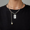Wholesale Jewelry Hip Hop Punk Rivet Cross Pendant Necklace Alloy Stainless Steel Geometric Electroplating Unisex