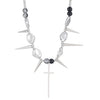 Wholesale Jewelry Hip Hop Punk Rivet Cross Pendant Necklace Alloy Stainless Steel Geometric Electroplating Unisex