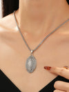 Wholesale Jewelry Hip Hop Punk Rivet Cross Pendant Necklace Alloy Stainless Steel Geometric Electroplating Unisex