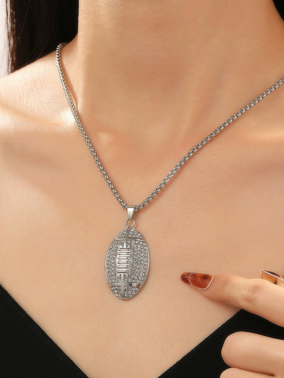 Wholesale Jewelry Hip Hop Punk Rivet Cross Pendant Necklace Alloy Stainless Steel Geometric Electroplating Unisex
