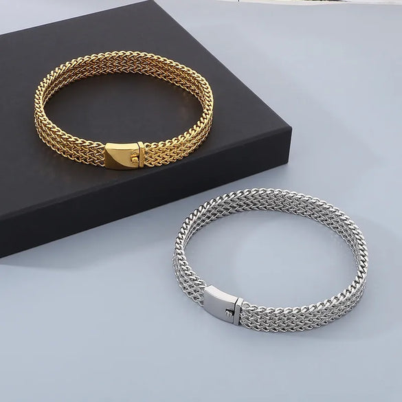 Wholesale Jewelry Hip-Hop Simple Style Geometric Solid Color 304 Stainless Steel 18K Gold Plated Necklace