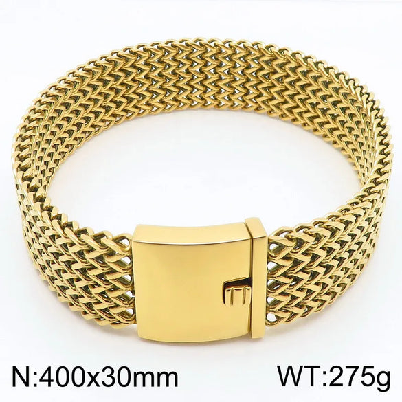 Wholesale Jewelry Hip-Hop Simple Style Geometric Solid Color 304 Stainless Steel 18K Gold Plated Necklace