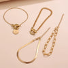 Wholesale Jewelry Hip Hop Snake Bone Chain Bar Bracelet Alloy Geometric Electroplating For Women