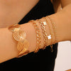 Wholesale Jewelry Hip Hop Snake Bone Chain Bar Bracelet Alloy Geometric Electroplating For Women