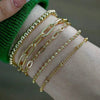 Wholesale Jewelry Hip Hop Snake Bone Chain Bar Bracelet Alloy Geometric Electroplating For Women