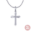 Wholesale Jewelry Hip Hop Style Cross 925 Silver Electroplated Necklace
