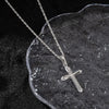 Wholesale Jewelry Hip Hop Style Cross 925 Silver Electroplated Necklace