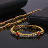 Wholesale Jewelry Hip Hop Style Fourleaf Clover Copper Zirconia Tennis Chain Necklace And Bracelet