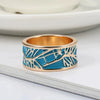 Wholesale Jewelry Hip Hop Style Geometric Copper Ring With Epoxy Process