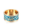 Wholesale Jewelry Hip Hop Style Geometric Copper Ring With Epoxy Process