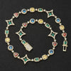 Wholesale Jewelry Hip Hop Style Geometric Copper Zirconia Chain Necklace