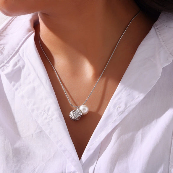 Wholesale Jewelry Hip Hop Style 316L Stainless Steel Peanut Shape Pendant Inlaid With Bead Electroplated