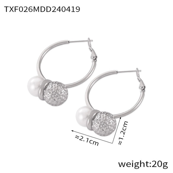 Wholesale Jewelry Hip Hop Style 316L Stainless Steel Peanut Shape Pendant Inlaid With Bead Electroplated