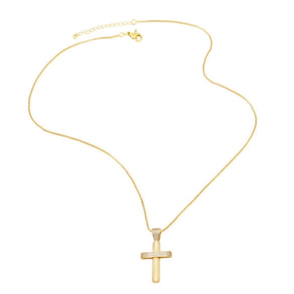 Wholesale Jewelry Hiphop Geometric Copper Goldplated Pendant Necklace