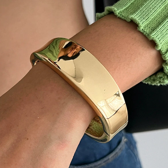 Wholesale Jewelry Hiphop Geometric Irregular Alloy Electroplated Bracelet