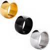 Wholesale Jewelry Hiphop Punk Style Titanium Steel Geometric Ring Electroplated