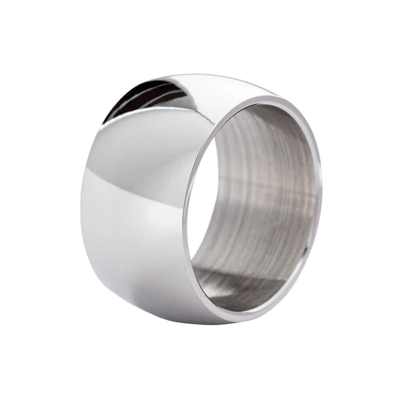 Wholesale Jewelry Hiphop Punk Style Titanium Steel Geometric Ring Electroplated
