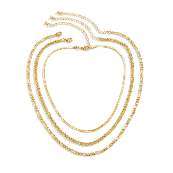 Wholesale Jewelry Hiphop Simple Flat Snake Bone Chain Necklace Retro Geometric Iron And Copper Chain