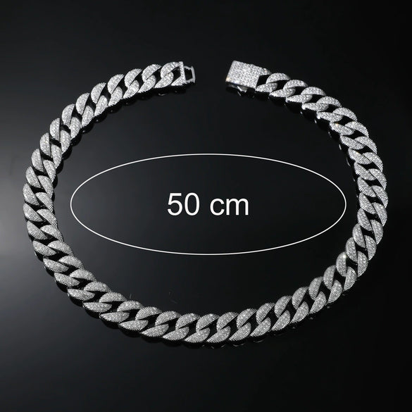 Wholesale Jewelry Hiphop Style Alloy Necklace With Geometric Pattern And Diamond Design
