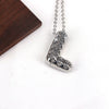 Wholesale Jewelry Hiphop Style Copper Alloy Cross Pendant Water Wave Chain Necklace With Letter Pattern And Electroplating Process