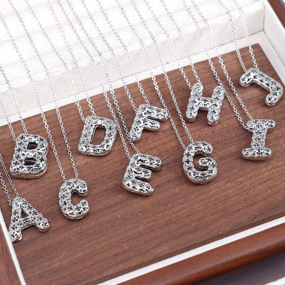 Wholesale Jewelry Hiphop Style Copper Alloy Cross Pendant Water Wave Chain Necklace With Letter Pattern And Electroplating Process