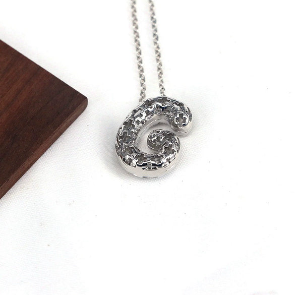 Wholesale Jewelry Hiphop Style Copper Alloy Cross Pendant Water Wave Chain Necklace With Letter Pattern And Electroplating Process