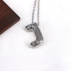 Wholesale Jewelry Hiphop Style Copper Alloy Cross Pendant Water Wave Chain Necklace With Letter Pattern And Electroplating Process