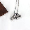 Wholesale Jewelry Hiphop Style Copper Alloy Cross Pendant Water Wave Chain Necklace With Letter Pattern And Electroplating Process
