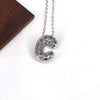 Wholesale Jewelry Hiphop Style Copper Alloy Cross Pendant Water Wave Chain Necklace With Letter Pattern And Electroplating Process