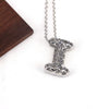 Wholesale Jewelry Hiphop Style Copper Alloy Cross Pendant Water Wave Chain Necklace With Letter Pattern And Electroplating Process
