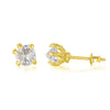 Wholesale Jewelry Hiphop Style Copper Dragon Claw Geometric Goldplated Earrings For Men