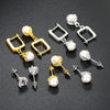 Wholesale Jewelry Hiphop Style Copper Dragon Claw Geometric Goldplated Earrings For Men