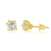 Wholesale Jewelry Hiphop Style Copper Dragon Claw Geometric Goldplated Earrings For Men