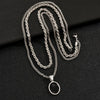 Wholesale Jewelry Hiphop Style Geometric Alloy Pendant Doublelayer Square Pearl Chain Necklace Electroplated