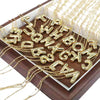 Wholesale Jewelry Hiphop Style Letter Copper And Alloy Pendant Necklace With Snake Bone Chain Electroplating