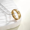 Wholesale Jewelry Hiphop Style Stainless Steel Necklace With Letters Numbers Text Pendant