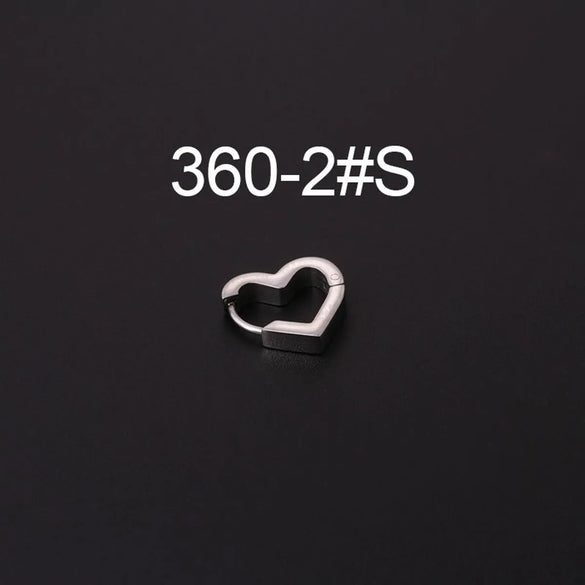 Ear Cartilage Rings & Studs Fashion Geometric 316 Stainless Steel  Plating