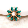 Wholesale Jewelry Horse Eye Pearl Flower Zinc Alloy Electroplated Accessories