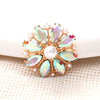 Wholesale Jewelry Horse Eye Pearl Flower Zinc Alloy Electroplated Accessories