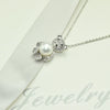 Wholesale Jewelry Hug Bear Pendant Necklace 925 Silver Copper Plated Real Gold With Freshwater Pearl Inlay