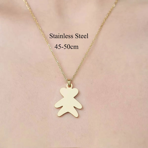 Wholesale Jewelry IG Style Casual  Palm Tree 201 Stainless Steel 18K Gold Plated Polishing Hollow Out Pendant Necklace